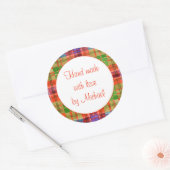 MAC RAE TARTAN 3" Ronde "Handgemaakte" Stickers (Envelop)