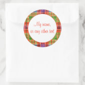 MAC RAE TARTAN 3" Ronde Matte Stickers (Tas)