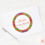 MAC RAE TARTAN 3" Ronde Matte Stickers (Envelop)