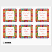 MAC RAE TARTAN 3" Vierkante "Handgemaakte" Sticker (Vel)