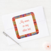 MAC RAE TARTAN 3" Vierkante Matte Stickers (Envelop)