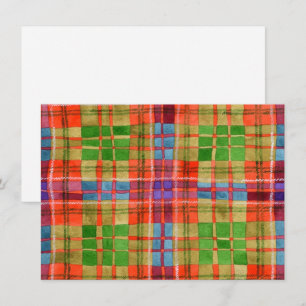 MAC RAE TARTAN 4.5x6.25 Platte kaart / Horizontaal
