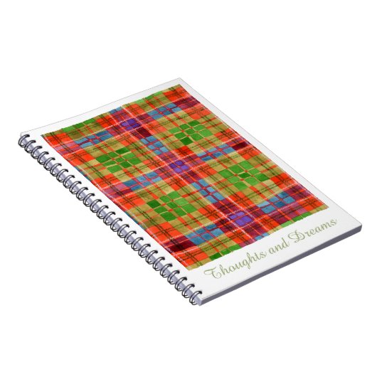 MAC RAE TARTAN 6.5x8.75 spiraal Notitieboek (Rechterzijde)