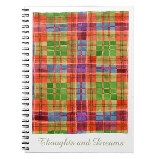 MAC RAE TARTAN 6.5x8.75 spiraal Notitieboek (Voorkant)