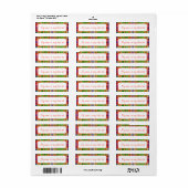 MAC RAE TARTAN .75 "x2.25" Labels (Full Sheet)