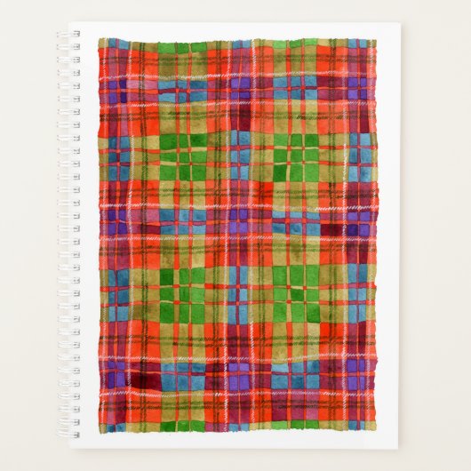 MAC RAE TARTAN 8.5x11 Planner / Agenda (Voorkant)