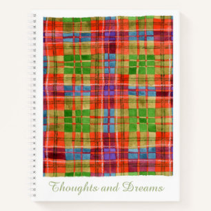 MAC RAE TARTAN 8.5x11 Spiraalschrift Notitieboek