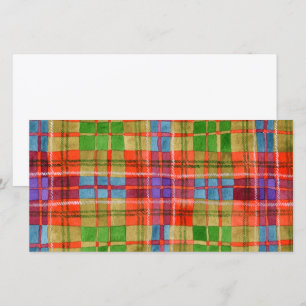 MAC RAE TARTAN 8x4 Platte kaart / Horizontaal