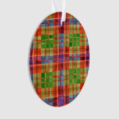MAC RAE TARTAN Acryl Cirkel Ornament (voorkant)