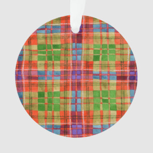 MAC RAE TARTAN Acryl Ronde Kerstbal Ornament
