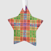 MAC RAE TARTAN Acryl Star Ornament (voorkant)