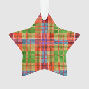 MAC RAE TARTAN Acryl Star Ornament