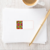 MAC RAE TARTAN Adreslabels Etiket (Insitu)