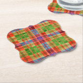 MAC RAE TARTAN beugel papier Onderzetters (Gekanteld)