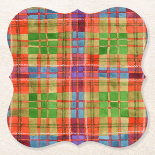 MAC RAE TARTAN beugel papier Onderzetters