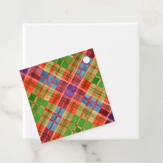 MAC RAE TARTAN Diamond Gift Labels (In situ)
