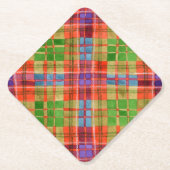 MAC RAE TARTAN Diamond Paper Onderzetters (Voorkant)