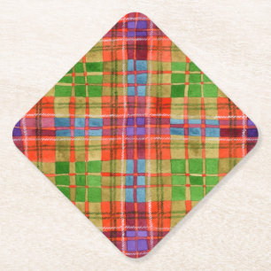 MAC RAE TARTAN Diamond Paper Onderzetters