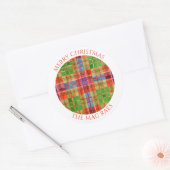 MAC RAE TARTAN Grote ronde envelop afdichtingen Ronde Sticker (Envelop)