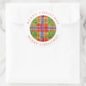 MAC RAE TARTAN Grote ronde Stickers + tekst (Tas)