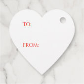 MAC RAE TARTAN Heart Gift Labels (Achterkant)