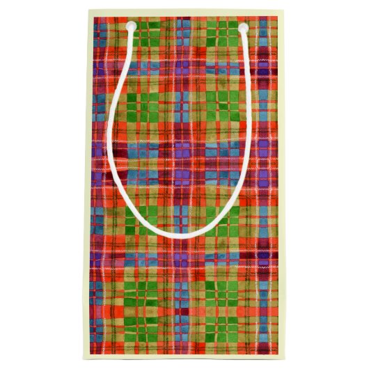 MAC RAE TARTAN Kleine Gift Bag Klein Cadeauzakje (Voorkant)
