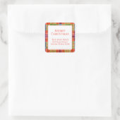 MAC RAE TARTAN Kleine Vierkante Adresenvelop Afdic Sticker (Tas)