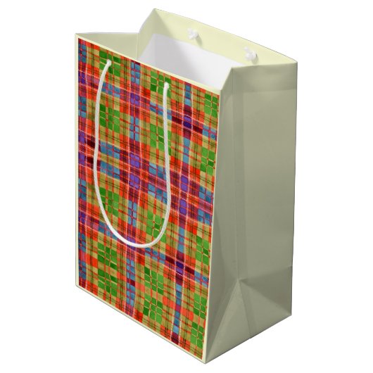 MAC RAE TARTAN Medium Gift Bag Medium Cadeauzakje (Achterkant Gekanteld)