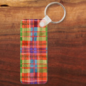 MAC RAE TARTAN Metal Rectangle Sleutelhanger (Achterkant)