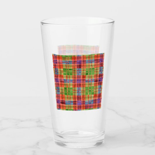 MAC RAE TARTAN Pint Glass Glas (Achterkant)