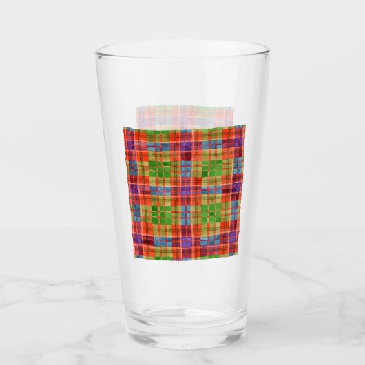 MAC RAE TARTAN Pint Glass Glas (Voorkant)