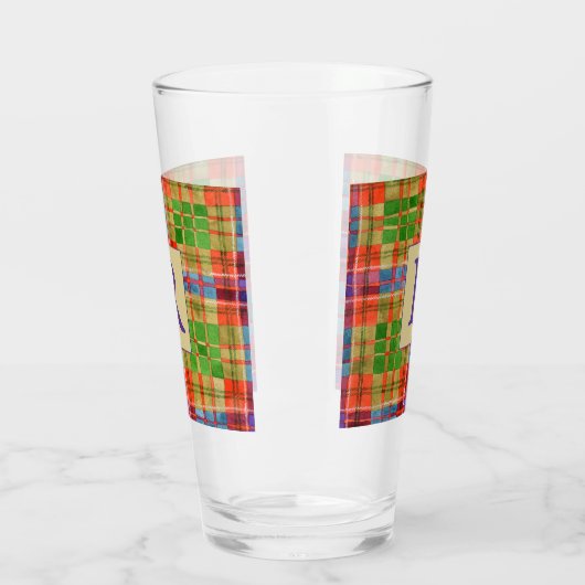 MAC RAE TARTAN Pint Glass Glas (Links)