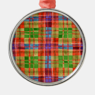 MAC RAE TARTAN Premium Ronde Kerstbal Metalen Ornament
