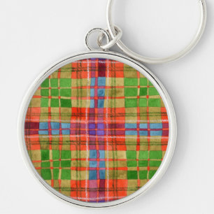 MAC RAE TARTAN Premium Round Sleutelhanger