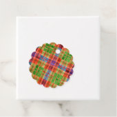 MAC RAE TARTAN Scalloped Gift Labels (In situ)