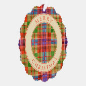 MAC RAE TARTAN Schulpapier Ornament Kaart (Rechts)