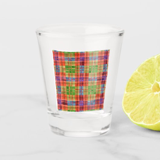 MAC RAE TARTAN Shot Glass Shot Glas (Voorkant)