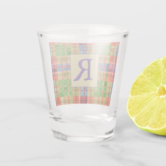 MAC RAE TARTAN Shot Glass + Tekst Shot Glas (Achterkant)