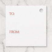 MAC RAE TARTAN Square Cadeau Labels (Achterkant)