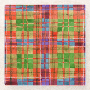 MAC RAE TARTAN Square Glass Onderzetter