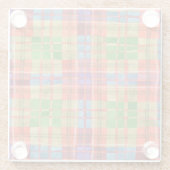 MAC RAE TARTAN Square Glass Onderzetter (Achterkant)