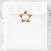 MAC RAE TARTAN Star Matte Stickerlabels Ster Sticker (Tas)