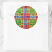 MAC RAE TARTAN Stickers met grote ronde (Tas)