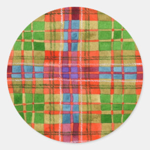 MAC RAE TARTAN Stickers van de Kleine Ronde