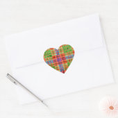 MAC RAE TARTAN Stickers van het Hart (Envelop)