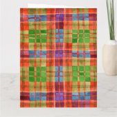 MAC RAE TARTAN Verjaardagskaart Groot Kaart (Achterkant)