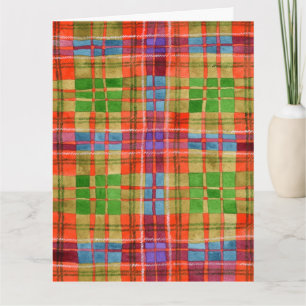 MAC RAE TARTAN Verjaardagskaart Groot Kaart