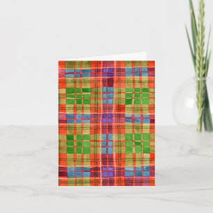 MAC RAE TARTAN Verjaardagskaart Kaart