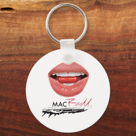 Mac Redd Lip Sleutelhanger (Voorkant)
