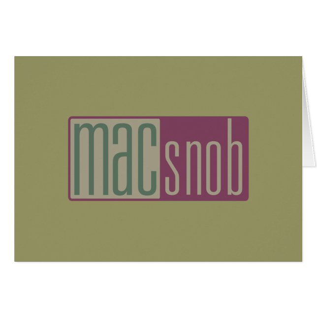 mac-snob (Voorkant Horizontaal)